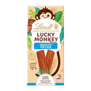 Chocolate Con Leche Lucky Monkey Lindt 100 G