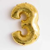 ჰელიუმის ბუშტი ციფრები - 1 მეტრიანი