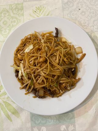 Tallarines con Tres Delicias