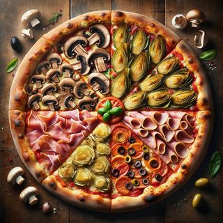 Pizza Quattro Stagioni  Ø 30cm