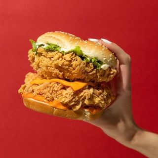 Burger Double poulet crunchy 