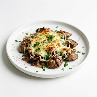 Пилешки дробчета с лук и гъби 300г