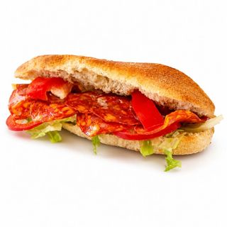 Sandwich cu salam chorizo