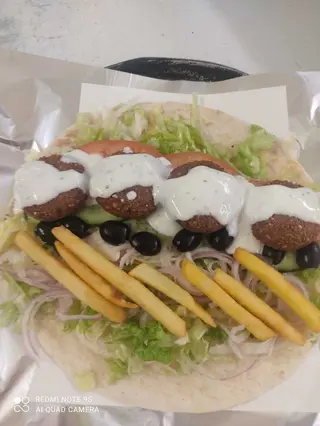Piada falafel