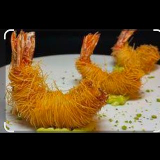 Langostinos con kataifi (5 Uds).