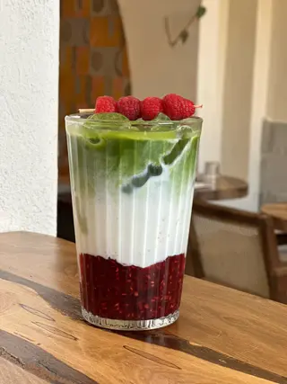 Iced Raspberry Matcha