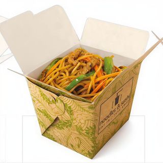 Fried noodles con carne