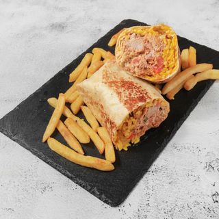 Burrito gos (incluye patatas fritas)