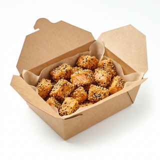 Salmón Rebozado Con Sésamo