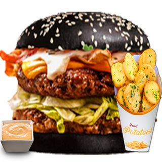 Black Wagyu Burger Meniu 650g
