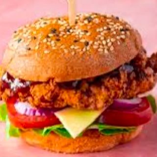 Crunchy chicken burger 