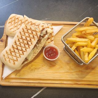 Panini de fingers de pescado 