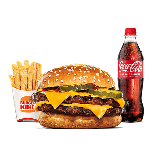 King Ahorro Menú Doble Cheeseburger BBQ