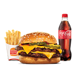King Ahorro Menú Doble Cheeseburger BBQ