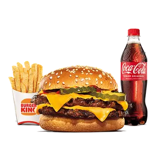 King Ahorro Menú Doble Cheeseburger BBQ