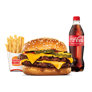 King Ahorro Menú Doble Cheeseburger BBQ