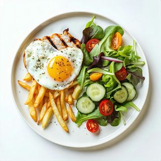 Filet drobiowy z jajkiem sadzonym