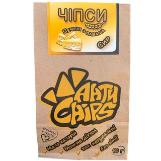 Чіпси Печені З Лаваша Зі Смаком Сир, 100 Гр.