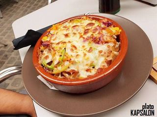 Menu Plato Gratinado Solo Carne Arroz Y Patatas (al horno)