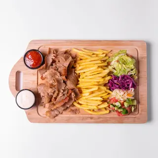 Kebab na talerzu