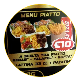 Menù piatto kebab