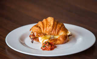 Egg & Cheese Croissant with Bacon