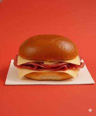 Pebete de salame y queso