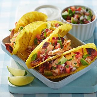 Taco salmon /Atum /Camarao 