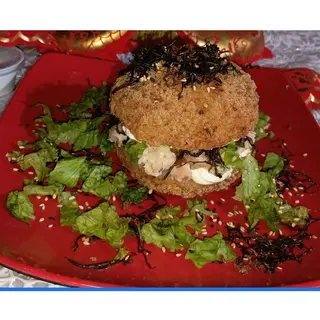 SUSHI BURGER CAMARÃO + Sumo + Pastel de Nata