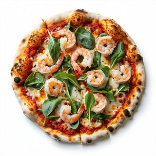 Rucola e gamberi
