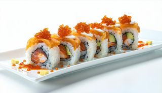Uramaki salmone tartar