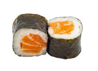 13. Maki de salmón (4uds.) / Salmon maki (4 pieces)