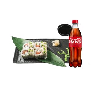 Spicy tekka roll + Coca Cola 0.5l