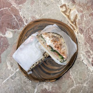 Mortadella Burrata Sandwich