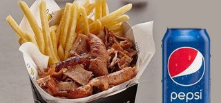 Menú box kebab grande con bebida 