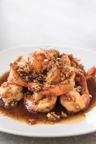 D020 Gamberi saltati con arachidi piccanti