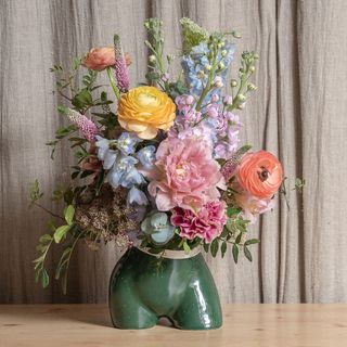 Mini Bum Bum Verde con Flores Frescas