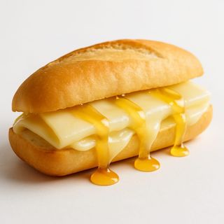 Bocadillo ahumado y miel 