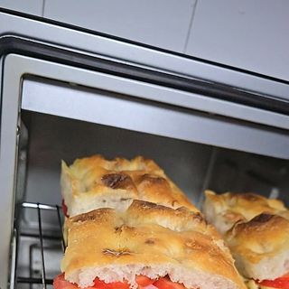 Foccacia  vegana cuadrada 