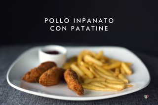 Pollo inpanato con patatine 350g