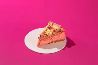 Tarta De Queso Porción Pantera Rosa