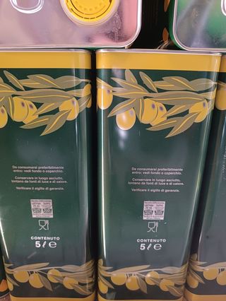 Olio extravergine di oliva latta 5 litri 