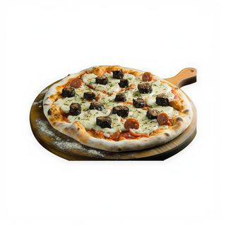 Pizza Blanco Y Negro