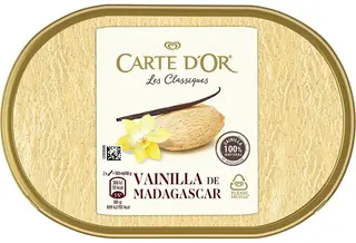 Tarrina de Vainilla Madagascar 1 Litro CarteD'Or