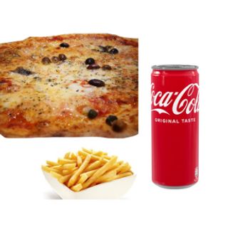 Siciliana con patatine fritte e bevanda a scelta