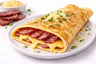 Палачинка с луканков салам