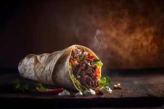 Combinado Kebab Pollo Con Patatas Y Huevo Con Ensalada