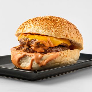 Old school cheeseburger