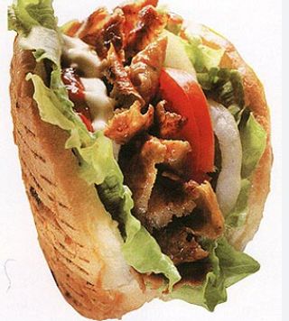 Panino doner kebap