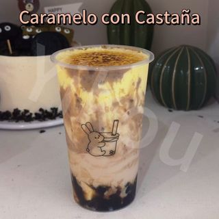 Caramelo con  castaña